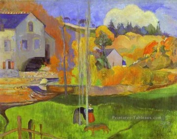 Breton Paysage Le Postimpressionnisme Moulin David Primitivisme Paul Gauguin Peinture à l'huile